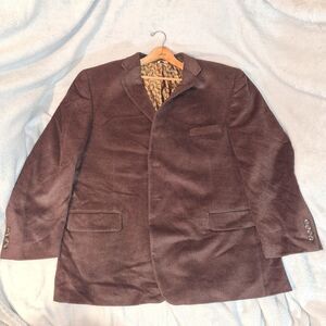 Dino Rosso Italia Blazer Lamb's Wool Feel Brown Size 54 Chest